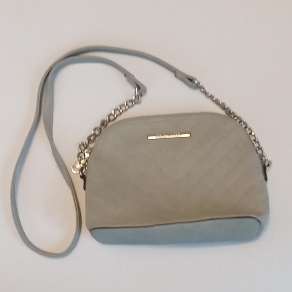Steve Madden Debossed Crossbody Bowler Style Handbag